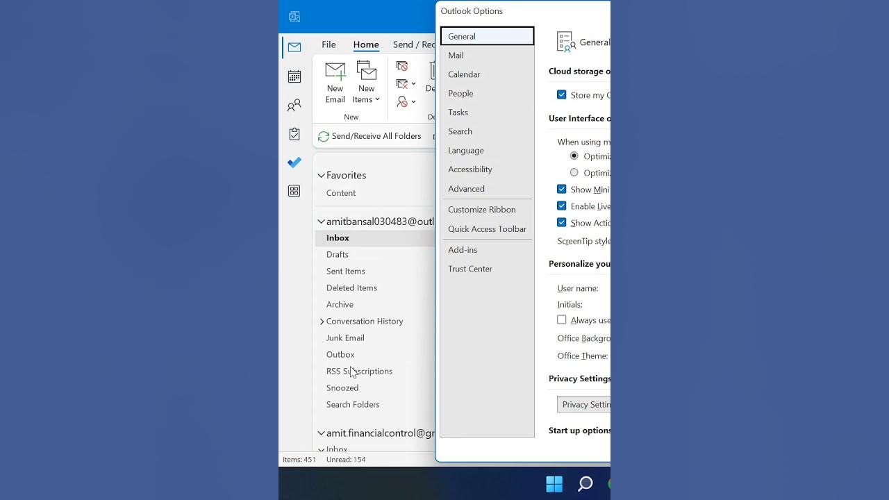 Screenshot showing the process of setting a reminder in Outlook Calendar